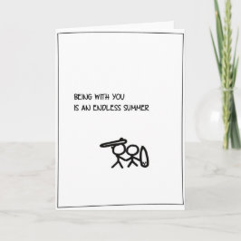 "Endless Summer" - Surfing Valentine's Card Helgkort