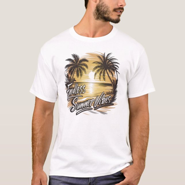 Endless Summer Vibes T Shirt (Framsida)