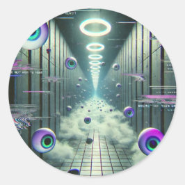 👁️ "Endless Watcher" Weirdcore Stickers 👁️ Runt Klistermärke