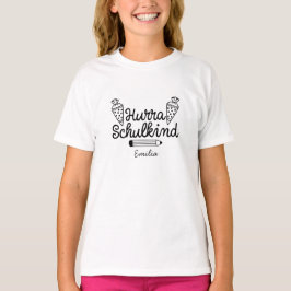Endlich Schulkind Schultuete 1 Klasse Einschulung T Shirt