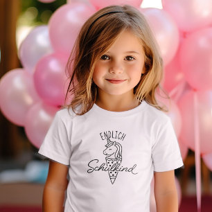 Endlich Schulkind Schultuete 1 Klasse Einschulung T Shirt