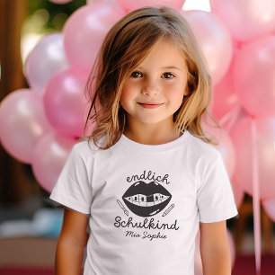 Endlich Schulkind Schultuete 1 Klasse Einschulung T Shirt