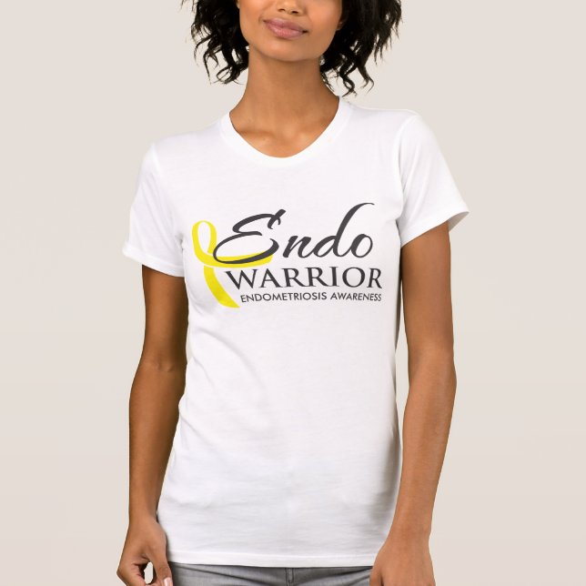 Endo krigare - Endometriosismedvetenhet T Shirt (Framsida)