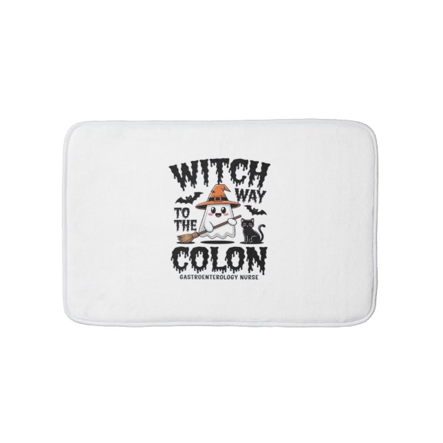 Endo Nurse Halloween Gastrointestinal Nurse Ghost Badrumsmatta (Framsidan)