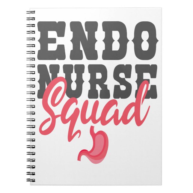 Endo Nurse Squad Funny Nursing Student Gift Anteckningsbok (Framsidan)