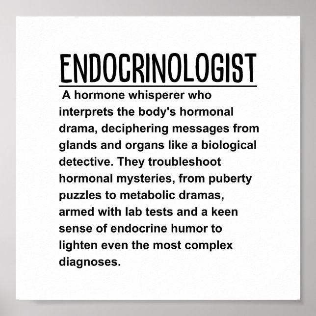 Endocrinolog Poster (Framsidan)