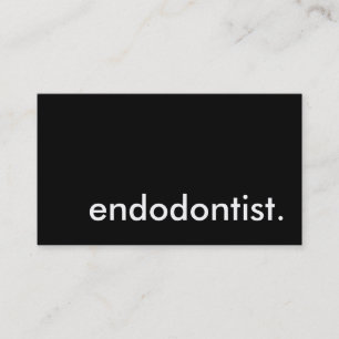 endodontist. (anpassadet färg) visitkort