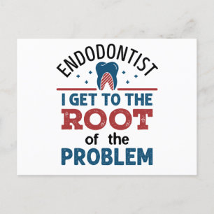 Endodontist jag kommer till problemets rot vykort