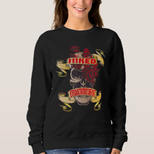 Endokrinolog Skalle Och Röda Rosor Tatuering T Shirt