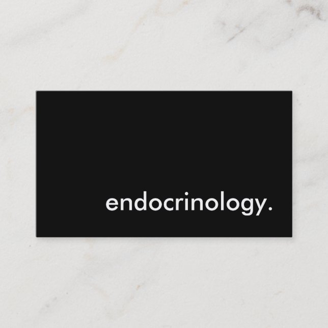 endokrinologi. visitkort (Framsida)