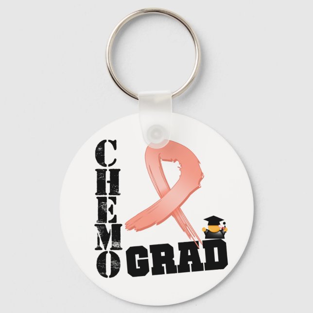 Endometrial Cancer Chemo Grad Nyckelring (Framsida)