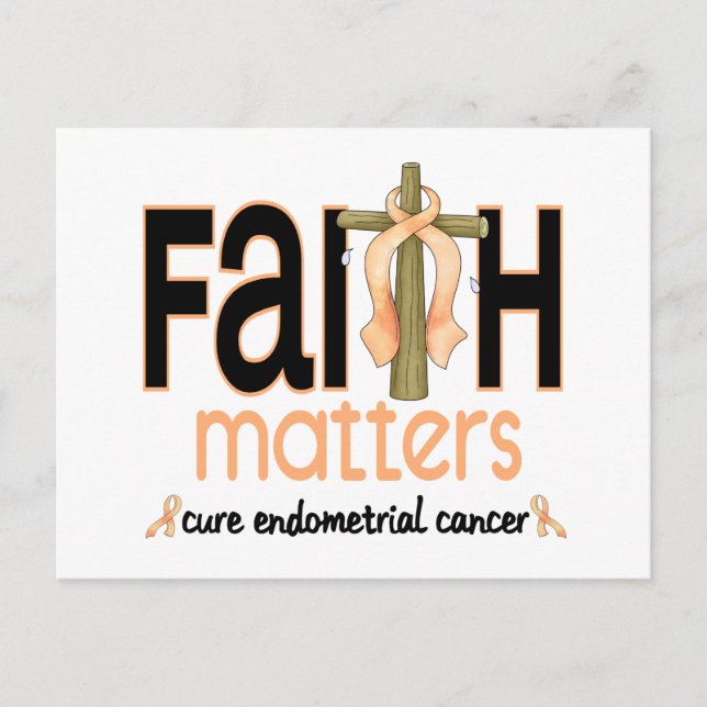 Endometrial Cancer Faith Matters Kor 1 Vykort (Framsida)