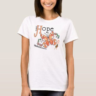Endometrial cancer för målat glassfjäril tee shirt