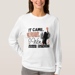 Endometrial cancer för överlevande 22 t-shirt