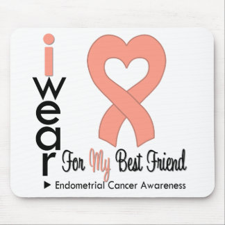 Endometrial Cancer Hjärtband BÄSTA FRIEND Musmatta