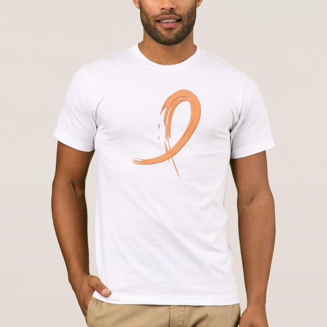 Endometrial cancer persikaband A4 T Shirt (Framsida)