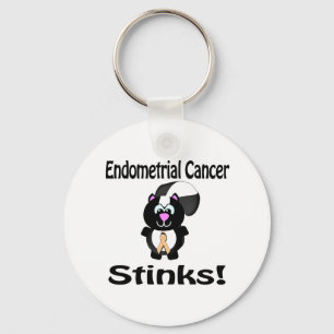 Endometrial Cancer Stinks Skunk Awareness Design Nyckelring