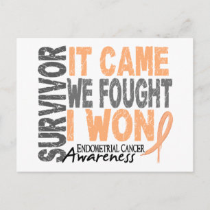 Endometrial Cancer Survivor det kom som vi stötte Vykort