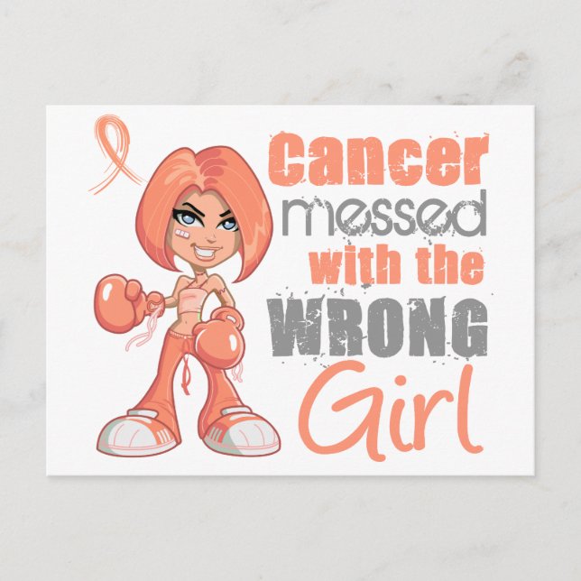 Endometrialcancer med fel flicka vykort (Framsida)