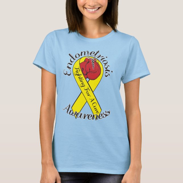 ENDOMETRIOS AWARENESS Canvas Burnout T-Shirt (Framsida)