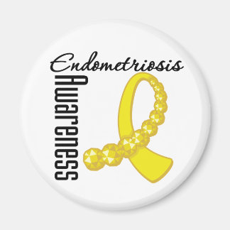 Endometrios Awareness Gemstone Ribbon Magnet