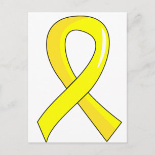 Endometrios Gult Ribbon 3 Vykort