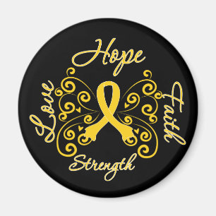 Endometrios Hope Motto Butterfly Magnet