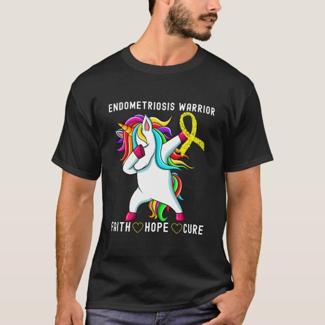 Endometrios Krigare Endometrios Medvetenhet Månad T Shirt (Framsida)