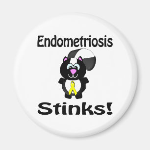 Endometrios Stinks Skunk Awareness Design Magnet