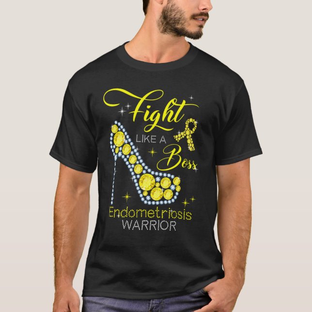 Endometrios Warrior 2022 Fight as A Chef High  T Shirt (Framsida)