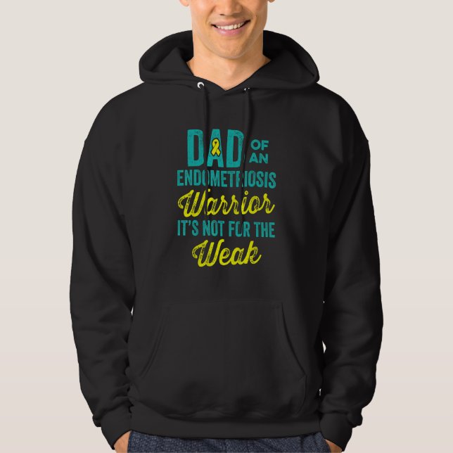 Endometriosis Endo Survivor Dad Warrior 1 Hoodie (Framsida)