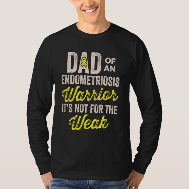 Endometriosis Endo Survivor Dad Warrior 2 T Shirt (Framsida)