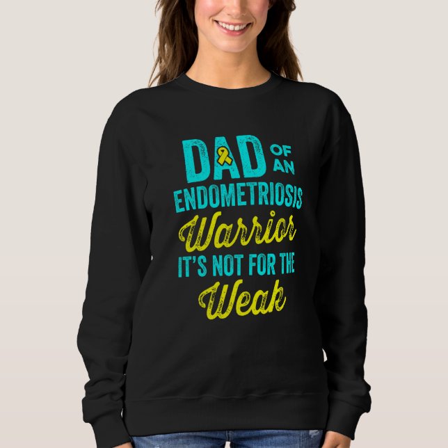 Endometriosis Endo Survivor Dad Warrior  4 T Shirt (Framsida)