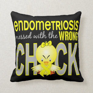 Endometriosis röra med den fla chicken kudde