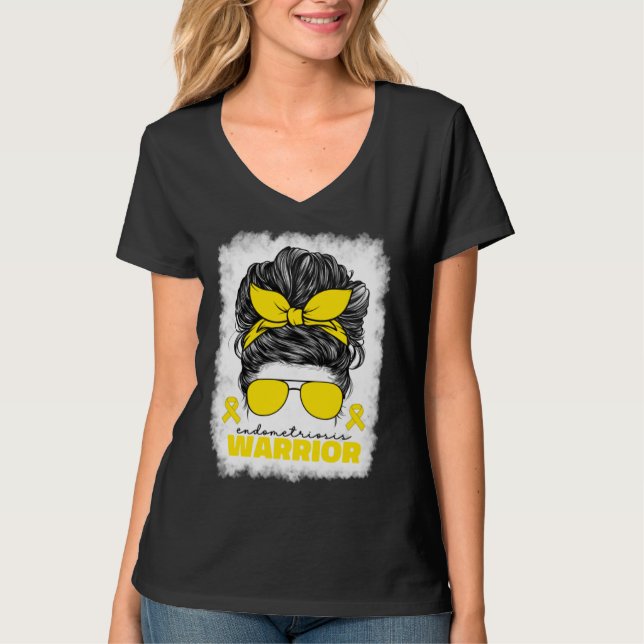 Endometriosis Warrior For Women Mom Endometriosis  T Shirt (Framsida)