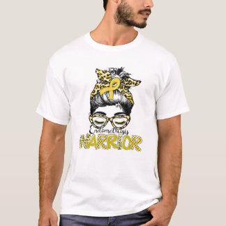 Endometriosis Warrior Messy Bun T Shirt
