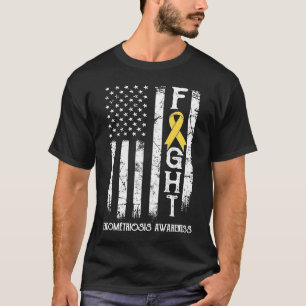 Endometriosis Warrior US Flagga T Shirt