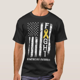 Endometriosis Warrior US Flagga T Shirt