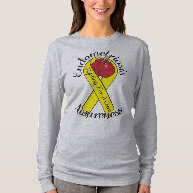 ENDOMETRIOSISMEDVETENHET Bella+Kanfasskjorta Tröja (Framsida)