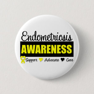 Endometriosismedvetenhetemblem Knapp