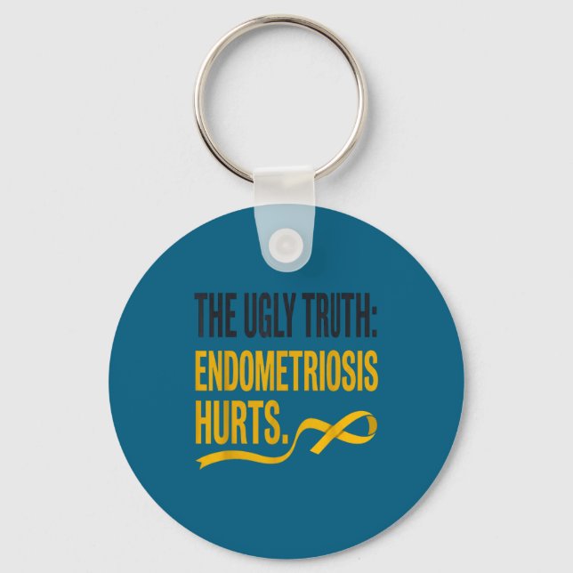 Endometriosmedvetenhet - endometrios  nyckelring (Framsida)