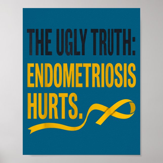 Endometriosmedvetenhet - endometrios  poster (Framsidan)