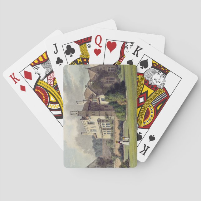 Endsleigh från Ackermanns "Repository av konster", Spelkort (Baksidan)