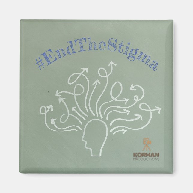 #EndTheStigma Korman Productions YouTube Channel Magnet (Framsidan)