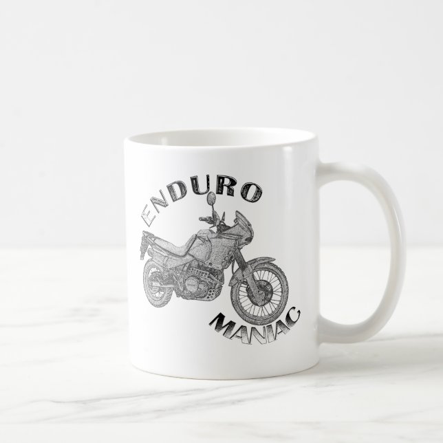 Enduro galning - biker kaffemugg (Höger)