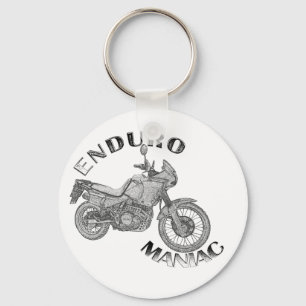 Enduro galning - biker nyckelring