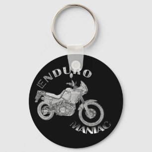 Enduro galning - biker nyckelring