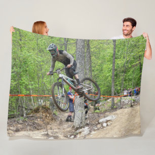 Enduro Mountain Bike Tävling Fleecefilt