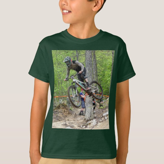 Enduro Mountain Bike Tävling T Shirt (Framsida)