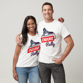 Enduro Rally Motorcykel T-Shirt Äventyr